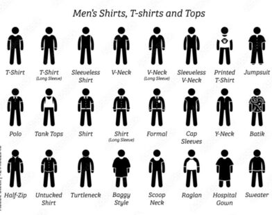 Types of men's dress shirts