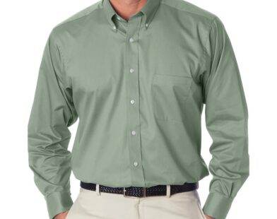 Sage green mens dress shirt