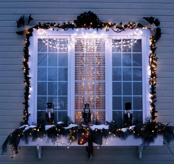 How to decorate window christmas