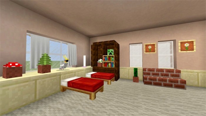 How to decorate rooms minecraft