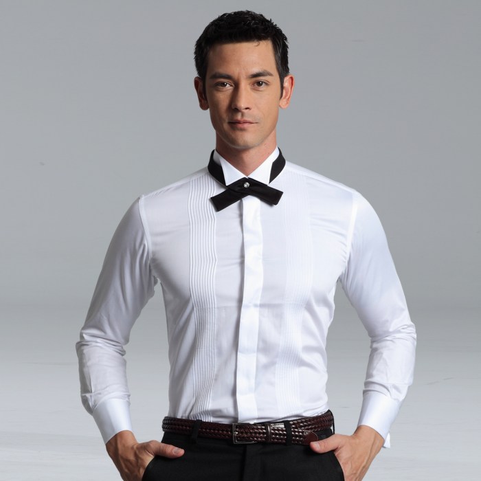 Mens tuxedo dress shirt