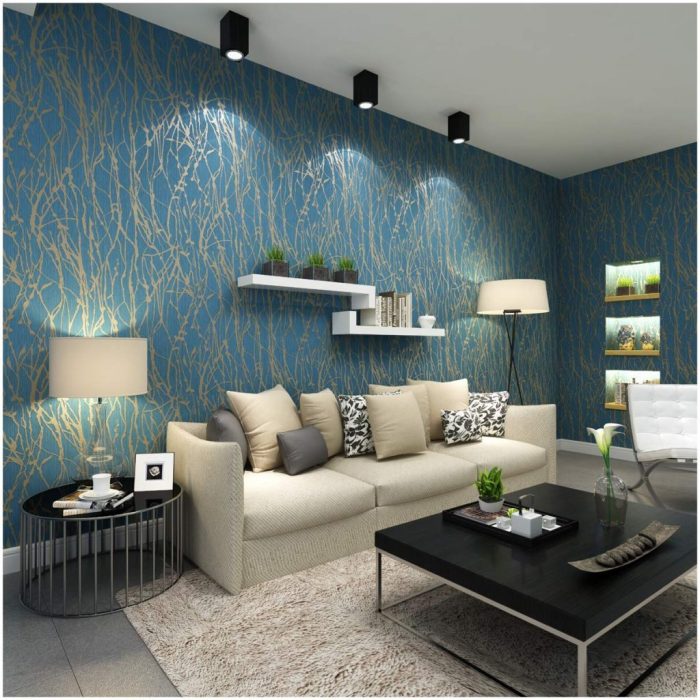 How to decorate your living room with wallpaper