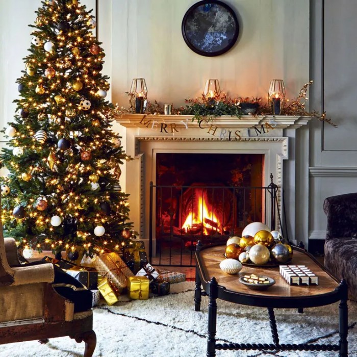 How to decorate a christmas living room