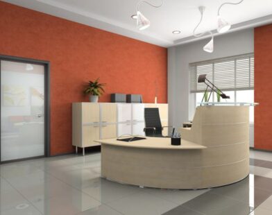 How to decorate a small office reception area