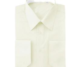 Ivory dress shirt for men