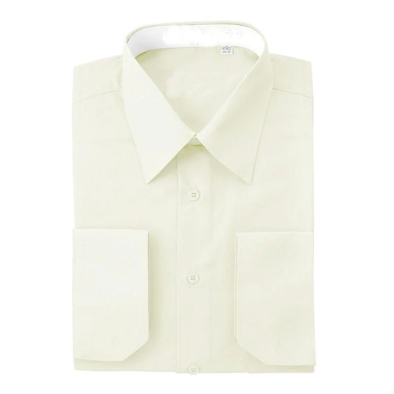 Ivory dress shirt for men