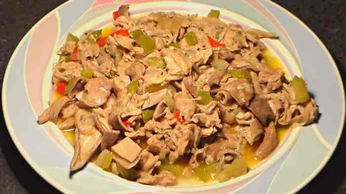 Chitterlings cooked sauce hot alchetron