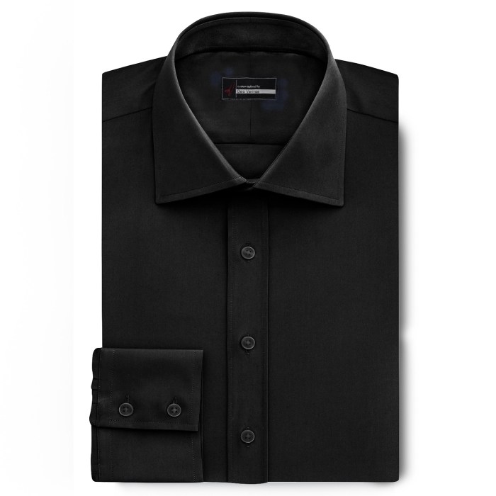 Black dress shirts men