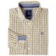 Mens yellow gingham dress shirt